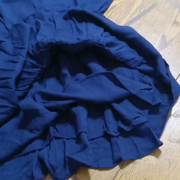 MISA LOS ANGELES LA Womens DRESS XS NAVY BLUE Mini Casual Party Preowned COTTON - Picture 11 of 12